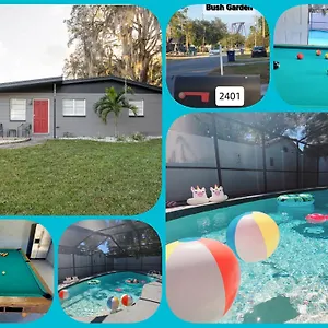 Holiday home Entirehouse W/bush Garden View_private Heated Pool United States